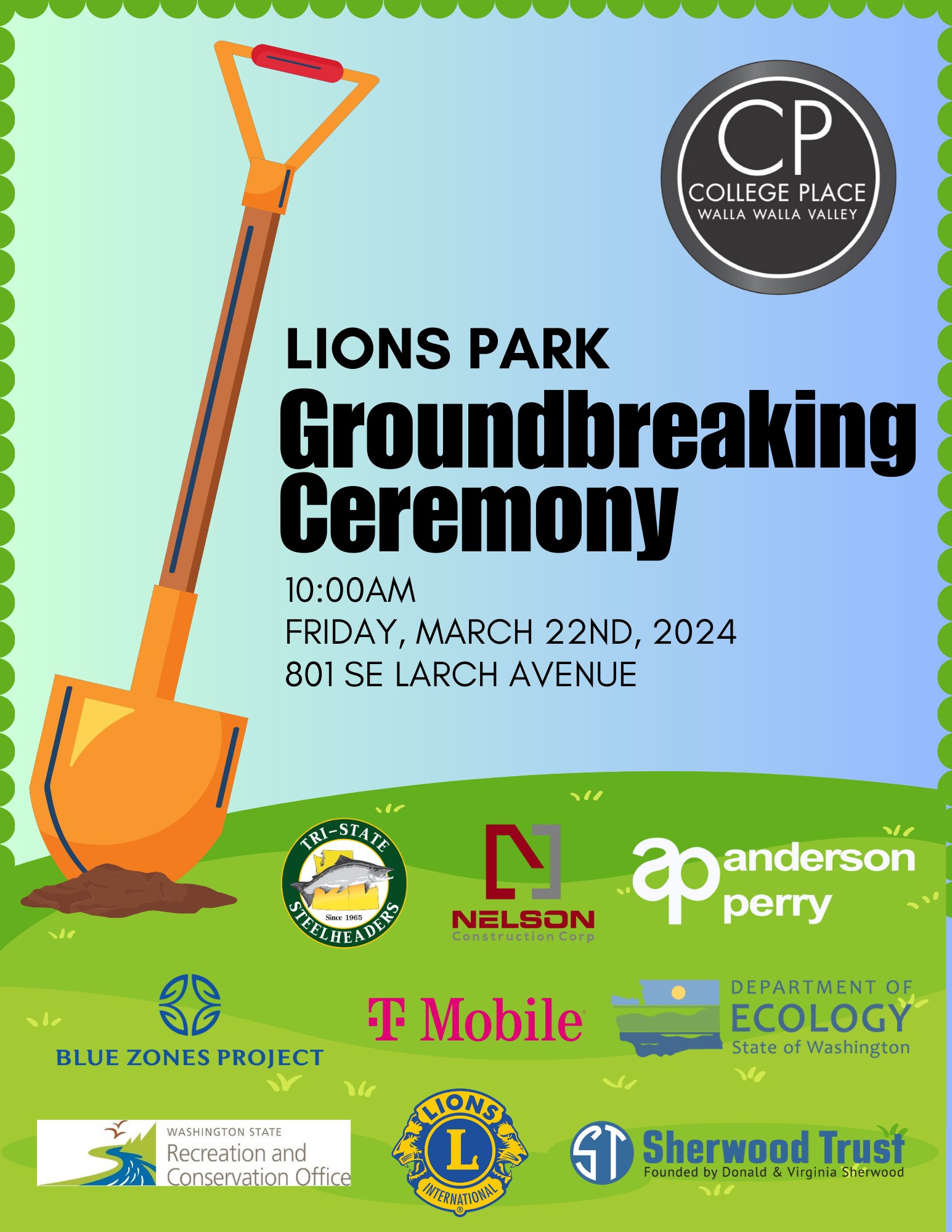 Lions Park Groundbreaking Ceremony
